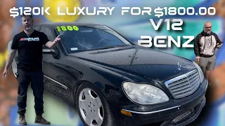 Worst V12 Benz ever built and I WANT IT! W220 S600 for $1800