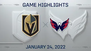 NHL Highlights | Golden Knights vs. Capitals - Jan 24, 2022