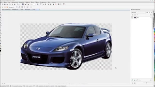 Удаление фона в Corel. 1-й способ. Background removal in Corel.