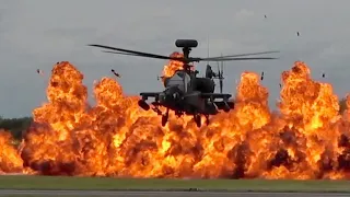 Westland WAH-64D Longbow Apache AH1 Royal Army flying display RIAT 2019 RAF Fairford AirShow