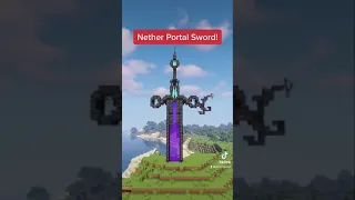 Minecraft Sword Nether Portal!