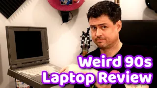 The Hyperdata 486 was a Weird Laptop with a Number Pad in the Palmrest. Weird 90s Laptop Reviews #1