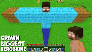 This is a SUPER SECRET WAY TO SPAWN BIGGEST HEROBRINE in Minecraft ! TITAN HEROBRINE !