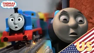 Thomas & Ace CRASH Out Of The Mine! | Comparison | Thomas & Friends | Scene Remake US