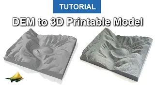 How to Generate a 3D Printable Model from a DEM