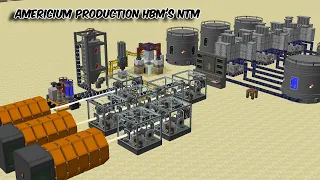 Americium production guide for HBM's NTM || Americium 241 & 242 production in HBM's mod Minecraft