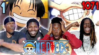 NON One Piece Fans REACT to One Piece Ep 1 & Ep 1071 (Gear 5)