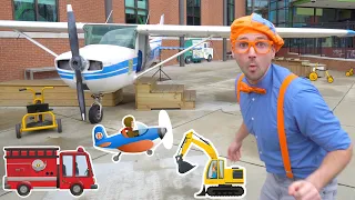 Blippi at the Children's Museum to see Vehicles for Kids | Transportation Song