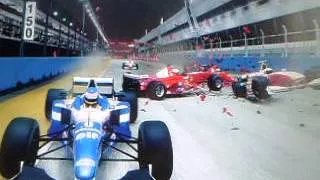 Team AutosportsUK, F1 2013, 1990's Classics, huge crash