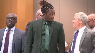 Young Thug and attorneys share a laugh during a trial break