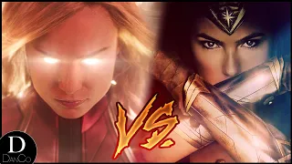 Wonder Woman VS Captain Marvel | Marvel VS DC | MCU vs DCEU | BATTLE ARENA
