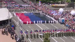 [2016] Donetsk Anthem | Donetsk Republic Day Demonstration
