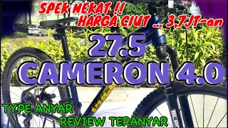 REVIEW TERANYAR TYPE ANYAR***** CAMERON 4.0 SEPEDA MTB 27.5 PACIFIC TERBARU 2021 MURAH 3 .7  JUTAAN