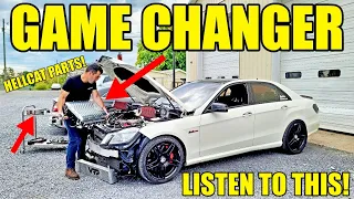 I Solved My $7,500 C63 Engine Disaster & Installed A GIGANTIC Prototype Supercharger Kit On An E63!