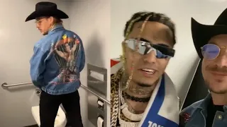 Lil Pump Tells Diplo To Get TF Out The Bathroom While Pouring Lean At Staples Center  lol