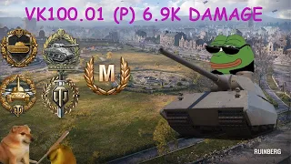 VK100.01 (P) 6.9K Damage Game - World Of Tanks