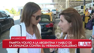 Pampita habló de la denuncia a su hermano por violencia de género