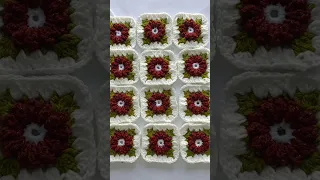 WATCH: How TO Crochet A Granny Square Flower Pouch. #shorts #youtubeshort #shortsfeed #crochet