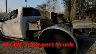 RV Transport Truck Setup Exterior - Dodge Ram 3500 Chassis Cab