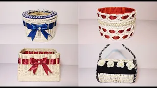 4 Great Ideas of Storage Baskets / Diy Rope Basket / Diy storage organizer / Hamna Nadeem