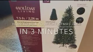How to box your Christmas tree in 3 minutes.