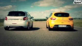 Drag Race : Renault Clio RS VS Peugeot 208 GTi (Motorsport)