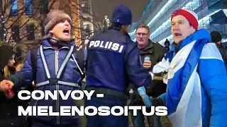Näin poliisin ja Convoy-mielenosoittajien välit kiristyivät viikonloppuna Helsingin ytimessä