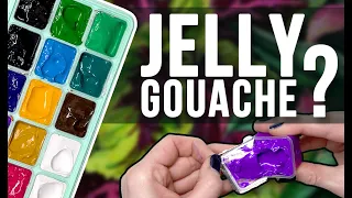 I WAS WRONG | Trying Weird JELLY GOUACHE Paints! | Miya Himi Gouache First Impressions & Review