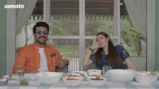 RRR movie stars zoomato food challenge| NTR | Ram Charan | join Sahiba Bali |prome teaser #RRR #ntr