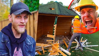 TUINHUISJE VAN MILAN SLOPEN & HIJ WEET VAN NIKS 🔨😂 #2647