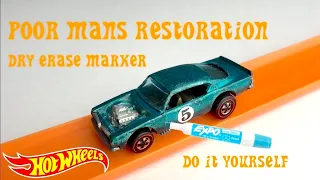 Cheap and easy restore! Hot Wheels Dry Erase touch up Restoration