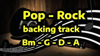 Pop Rock Am Backing Track - 90 BPM | Bm - G - D - A