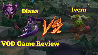 DIANA VS IVERN JUNGLE VOD GAME REVIEW SEASON 12