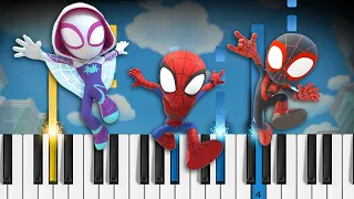 Marvel's Spidey and His Amazing Friends - Theme Song - Piano Tutorial / Piano Cover