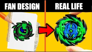 turning my subscriber's design INTO A REAL BEYBLADE!!