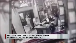 Restaurant customers shot with paintball guns in Dyersburg
