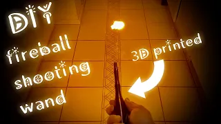 DIY - How to built a real fire ball shooting magic wand (harry potter - like 3d printed wand)