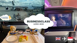 LONDON to SINGAPORE || SINGAPORE AIRLINES A380-800 business class