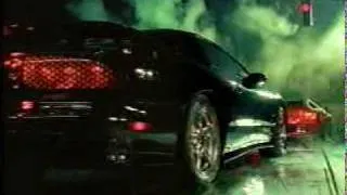 Vintage 90's TV Commercials - Black Pontiac Trans Am eats car