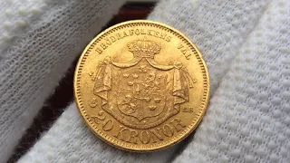 20 крон 1876 года. Швеция.