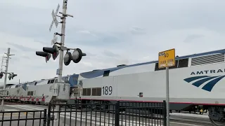 Amtrak DOUBLE Southwest Chief with 2 Private Rail cars (Video 1/2)