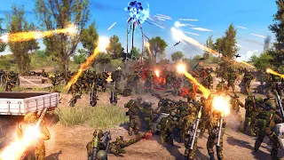 Giant Tripod VS 1,000 German Soldiers!? - Call to Arms: War of the Worlds Mod Battle Simulator