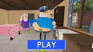 What if I Play as Old Barry in Grumpy Gran? Scary Obby #roblox