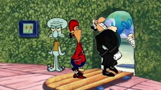 Squidward kicks out Mr. Livesey
