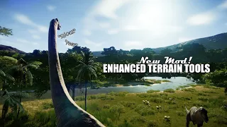 SO MANY NEW MODS! Enhanced Terrain Tool Mod | Jurassic World Evolution [PC]