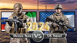 Russia Iran vs US Israel  military power comparison 2024 | Israel vs Iran military power 2024
