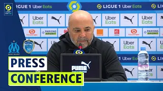 Press Conference OLYMPIQUE DE MARSEILLE - ESTAC TROYES (1-0) / Week 15 - Ligue 1 Uber Eats / 2021-22