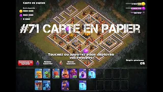 Campagne solo Clash of clans: #71 Carte en papier