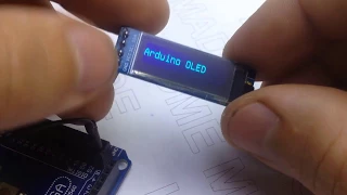 OLED дисплей и Ардуино. Библиотека U8gLib и контроллер SSD1306