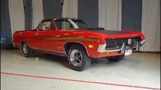 1971 Ford Ranchero GT in Red & 429 Cobra Jet CJ Engine Sound on My Car Story with Lou Costabile